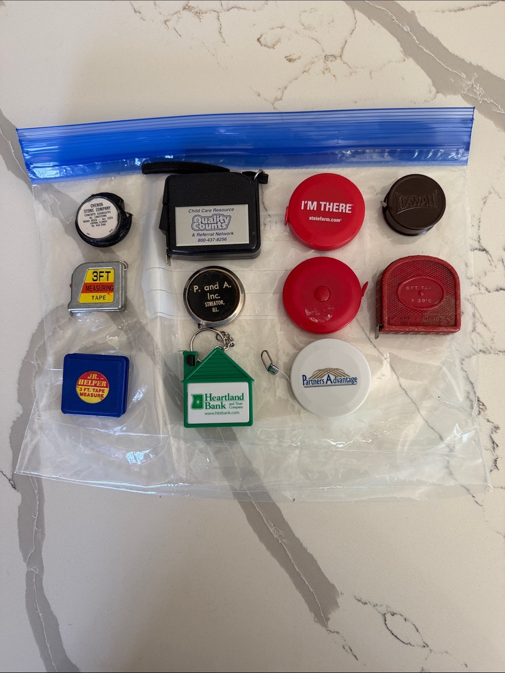 Vintage Promotional Mini Measuring Tape Lot
